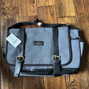 NWT LONDON FOG 100TH ANNIVERSARY Canvas Messenger Bag